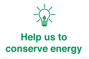Help us to conserve energy 